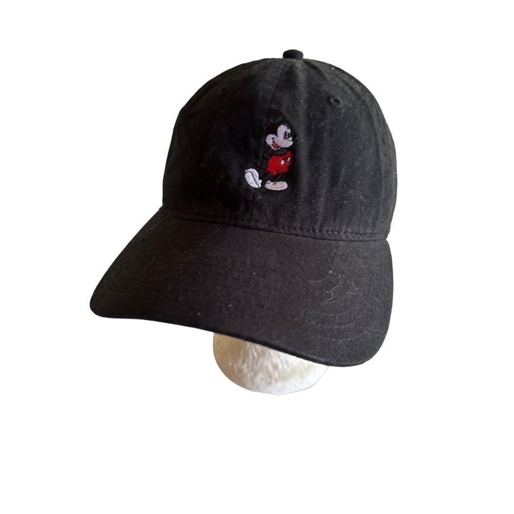 Disney Black Mickey Mouse Hat Cap Adjustable